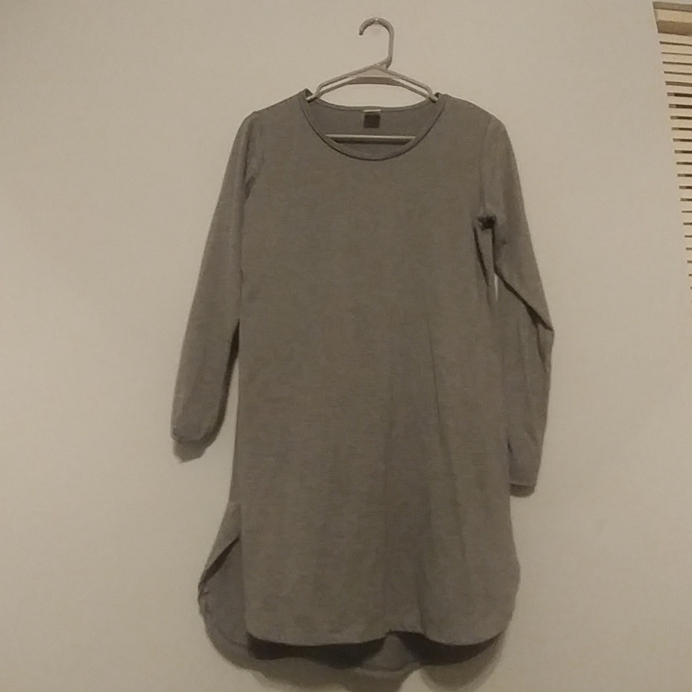 Grey long sleeve dress